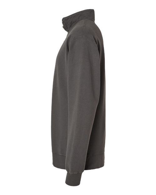 Unisex Garment-Dyed Quarter-Zip Sweatshirt – Detail