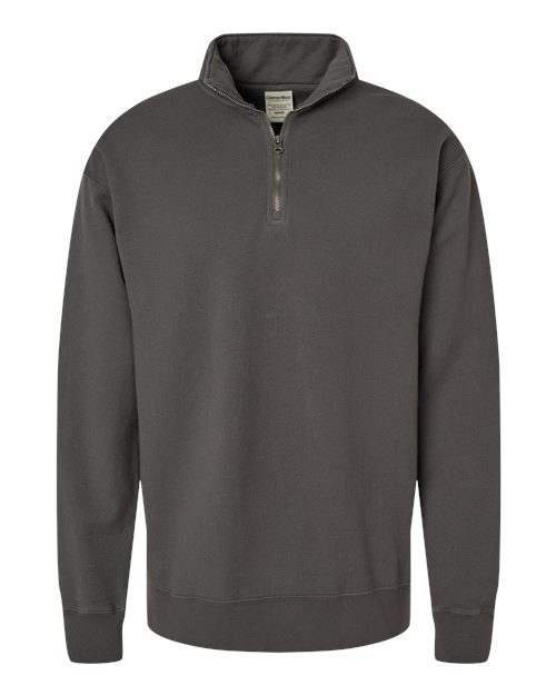 Unisex Garment-Dyed Quarter-Zip Sweatshirt – Front