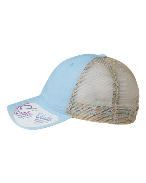 Women's Washed Mesh-Back Cap – Detail