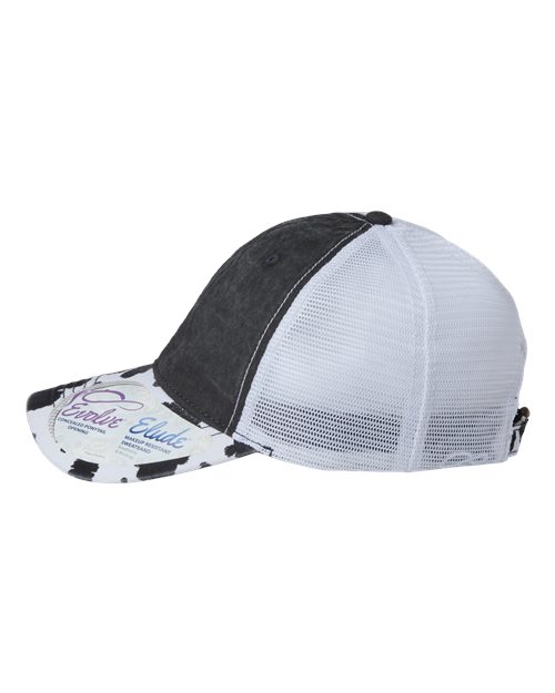 Women's Printed Bill with Mesh Back Cap – Detail