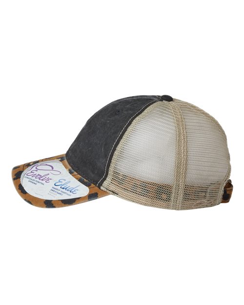 Women's Printed Bill with Mesh Back Cap – Detail