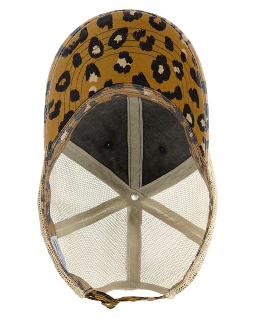 Women's Printed Bill with Mesh Back Cap – Side