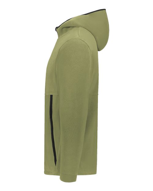 Unisex Eco Revive™ Polar Fleece Hooded Full-Zip Jacket – Detail