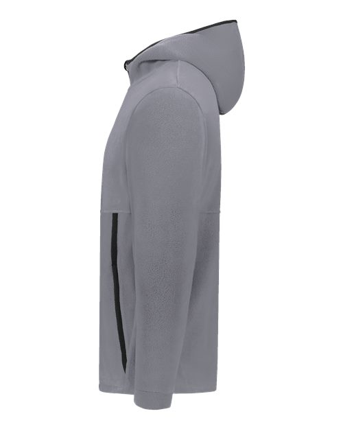 Youth Eco Revive™ Polar Fleece Hooded Full-Zip Jacket – Detail