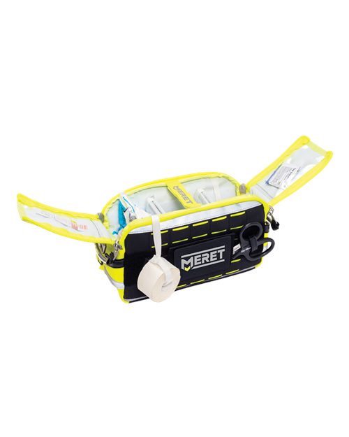 FIRST-IN™ PRO X High Viz Yellow Waist Pack – Side