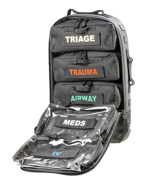 SAVIOR7™ PRO Black Backpack – Detail