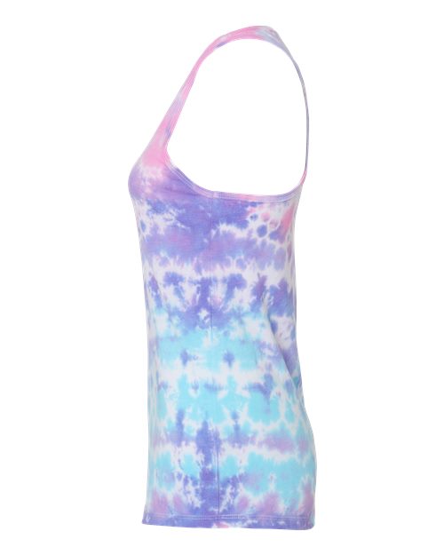Women's Tie-Dyed Racerback Tank Top – Detail