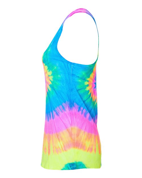 Women's Tie-Dyed Racerback Tank Top – Detail