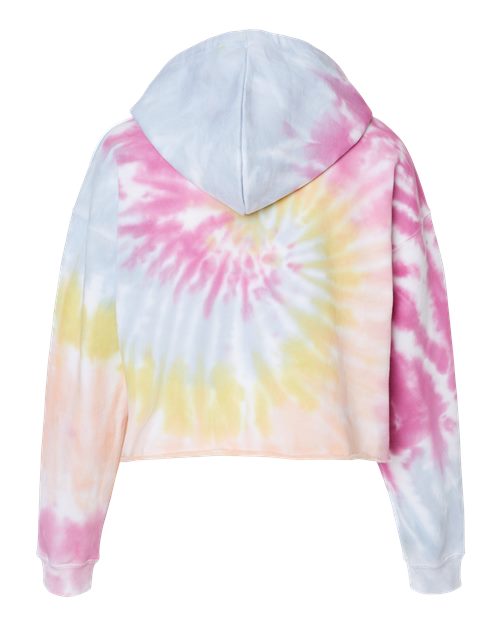 Women's Tie-Dyed Crop Hooded Sweatshirt – Back
