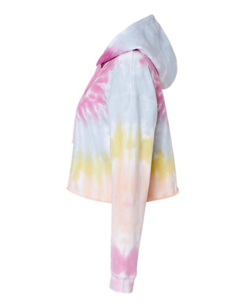 Women's Tie-Dyed Crop Hooded Sweatshirt – Detail