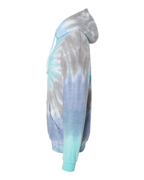 Unisex Tie-Dyed Cloud Inside-Out Fleece Hooded Sweatshirt – Detail