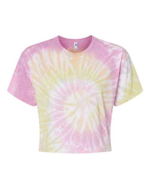 Women's Tie-Dyed Crop T-Shirt – Front
