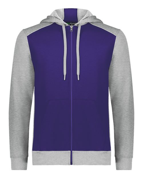 Unisex Eco Revive™ Three-Season Triblend Fleece Full-Zip Hooded Sweatshirt