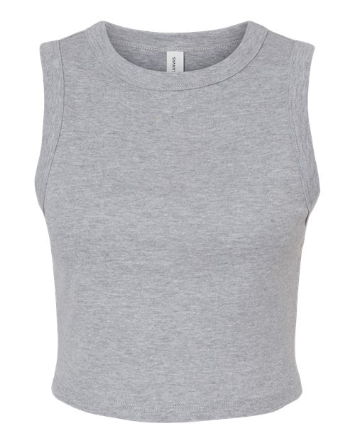 Women's Micro Rib Muscle Crop Tank – Front