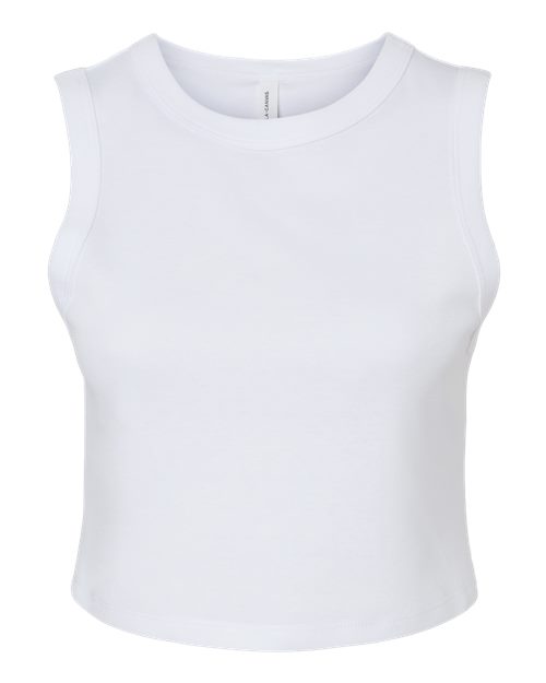 Women's Micro Rib Muscle Crop Tank – Front