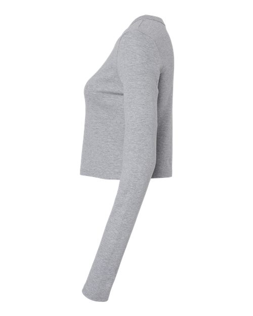 Women's Micro Rib Long Sleeve Baby Tee – Detail