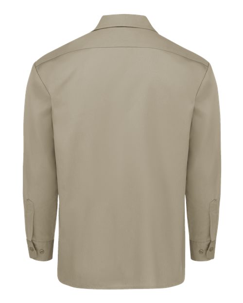Men's Tall Long Sleeve Work Shirt – Back