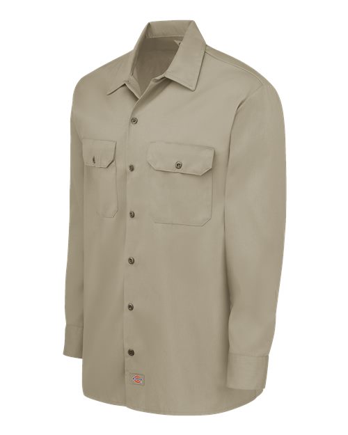 Men's Tall Long Sleeve Work Shirt – Detail