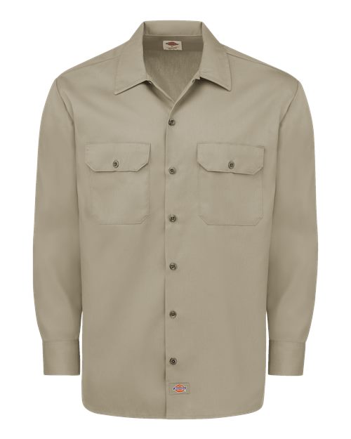 Men's Tall Long Sleeve Work Shirt – Front