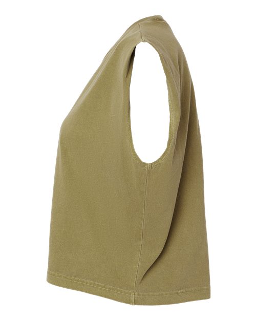 Women's Heavyweight Cotton Garment-Dyed Muscle Tee – Detail