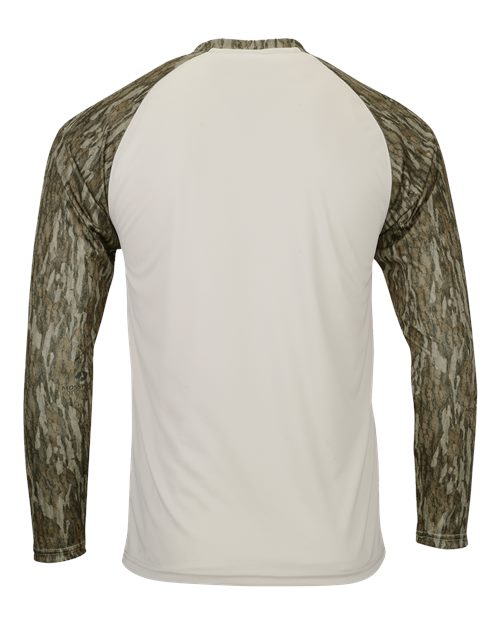 Men's Jackson Mossy Oak Colorblocked Long Sleeve T-Shirt – Back