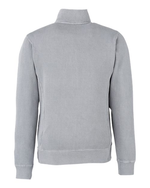 Unisex Pigment-Dyed Fleece Quarter-Zip Pullover – Back