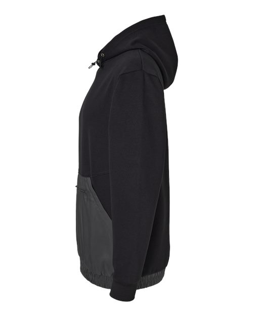 Unisex Mixed Media Hooded Sweatshirt – Detail