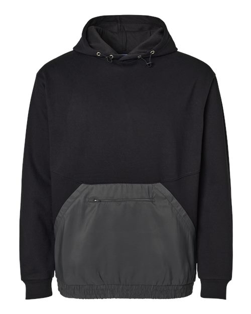 Unisex Mixed Media Hooded Sweatshirt – Front