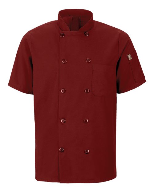 Mimix™ Short Sleeve Chef Coat with OilBlok – Front