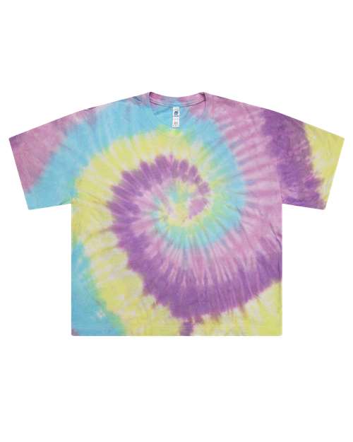 Women's Tie-Dyed Crop T-Shirt – Front