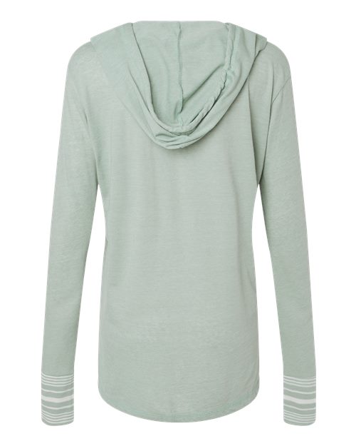 Women's Heathered Jersey Hooded Tunic – Back