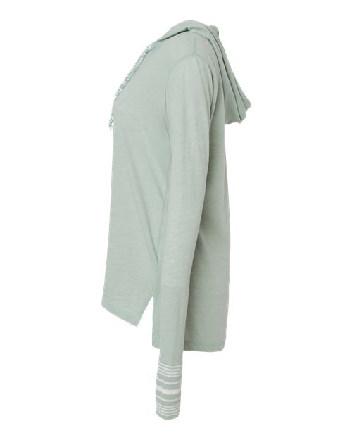 Women's Heathered Jersey Hooded Tunic – Detail