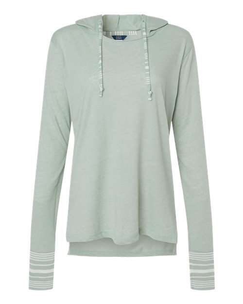 Women's Heathered Jersey Hooded Tunic – Front