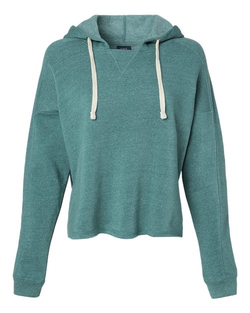 Women's Angel Fleece Crop Hooded Sweatshirt – Front