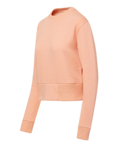 Women's Romi Cloud Fleece Crop Crewneck Sweatshirt – Detail
