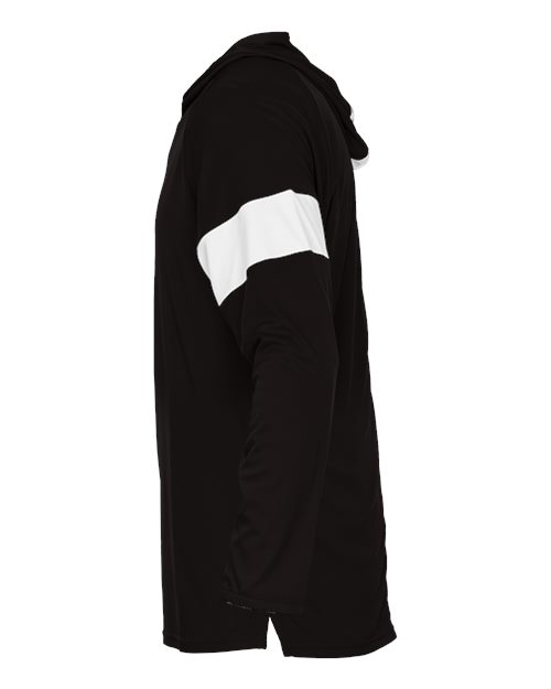 Unisex Contender Hooded Long Sleeve T-Shirt – Detail
