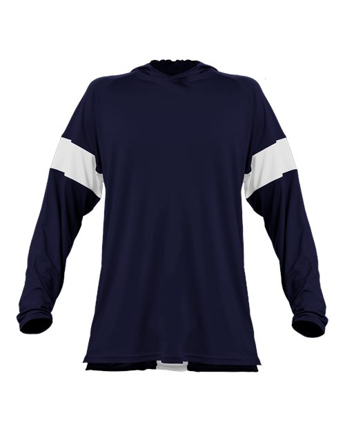 Unisex Contender Hooded Long Sleeve T-Shirt – Front