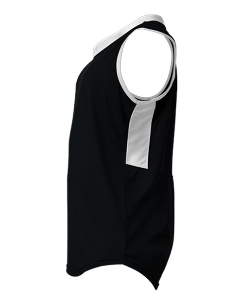 Women's Slide Fastpitch V-Neck Sleeveless Jersey – Detail
