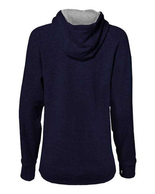 Women's FitFlex French Terry Quarter-Zip Hooded Pullover – Back