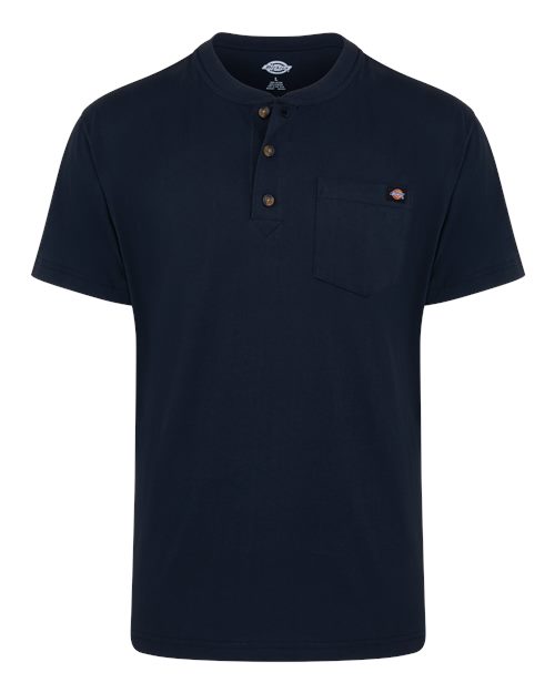 Men's Tall Heavyweight Traditional Short Sleeve Henley