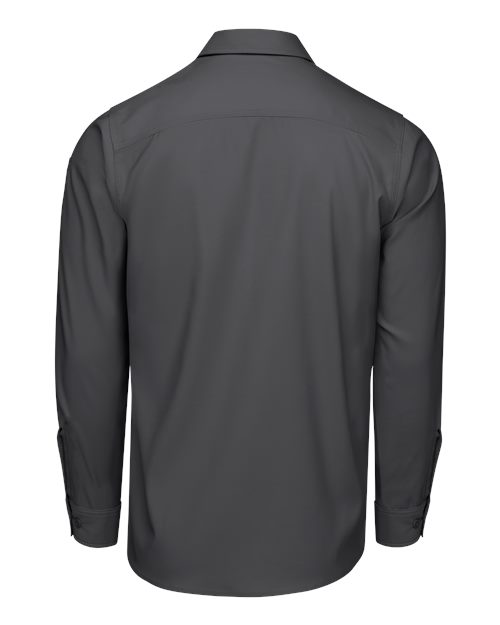 Men's Tall Cooling Long Sleeve Work Shirt – Back