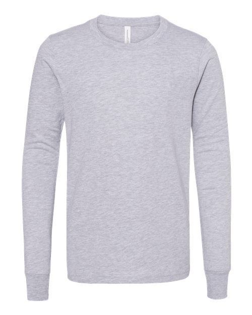 Youth Heather CVC Long Sleeve Tee – Front