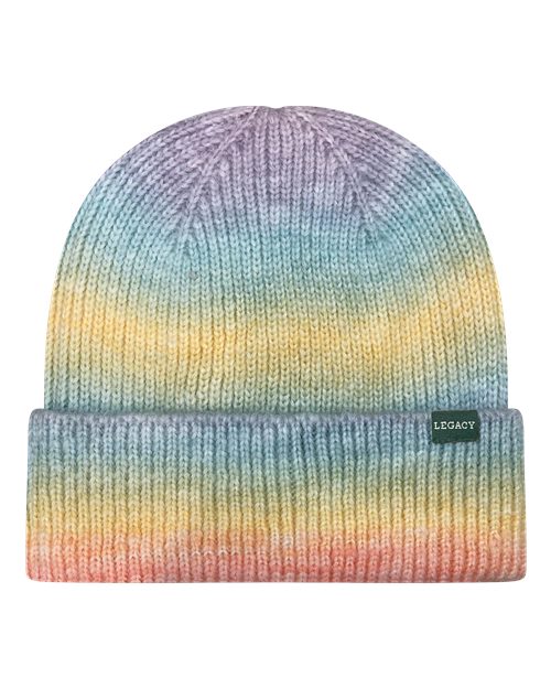 Tie-Dyed Ribbed Beanie – Back