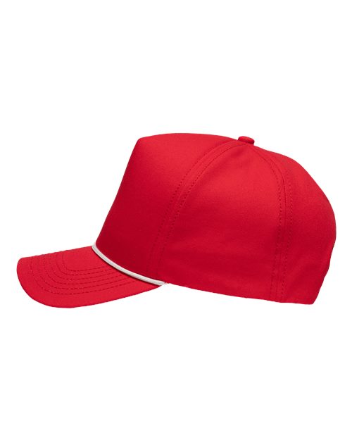 Five-Panel Rope Heritage Fit Cap – Detail