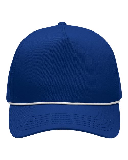 Five-Panel Rope Heritage Fit Cap – Front