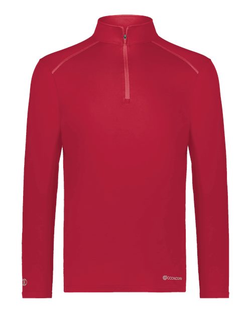 Youth CoolCore® Quarter-Zip Pullover – Front