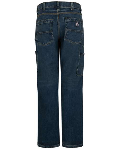 Men's Stretch Denim Dungaree Jeans – Back