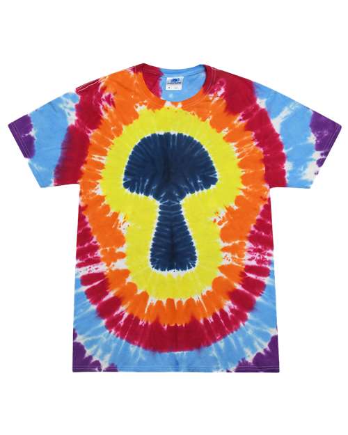 Unisex Shapes Tie-Dyed T-Shirt – Front