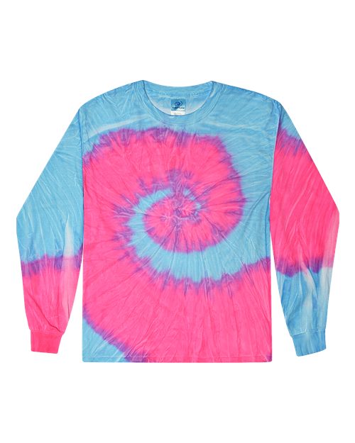 Unisex Tie-Dyed Long Sleeve T-Shirt – Front