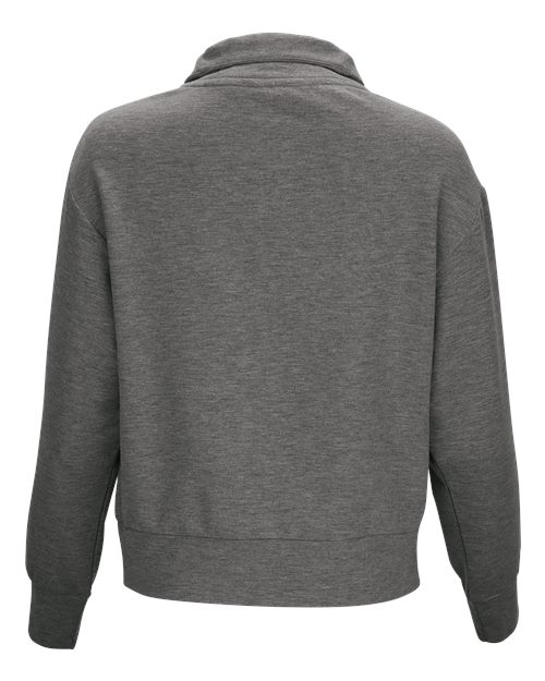 Women's Dream Crop Fleece Quarter-Zip – Back